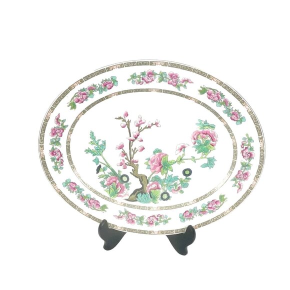 Antique John Maddock Sons Royal Vitreous China Oval Platter Indian Tree - Picture 2 of 8